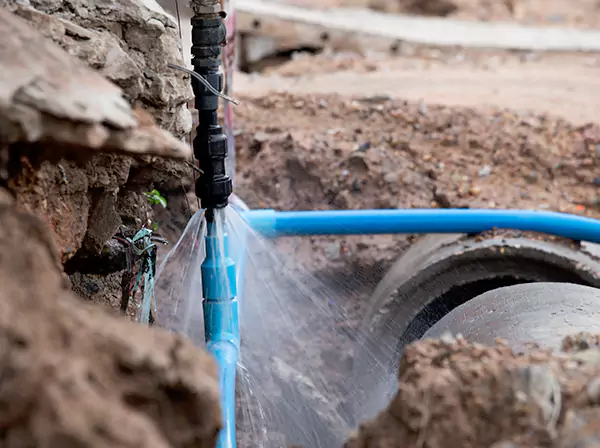 Burst Pipe Cleanup in Experiment
