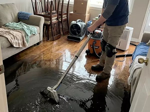 Water Leak Cleanup in Experiment
