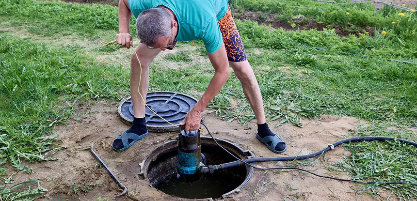 Outdoor Sewage Cleanup in Experiment