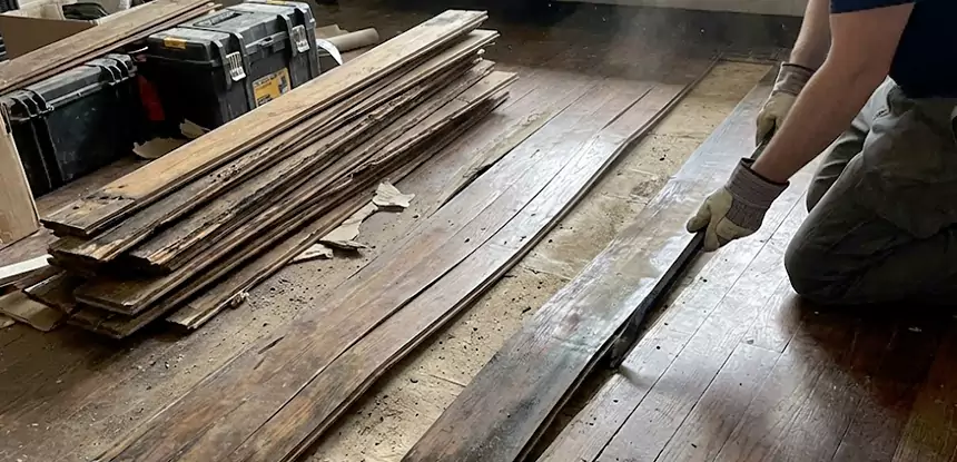 Wood Veneer Water Damage Repair Experiment
