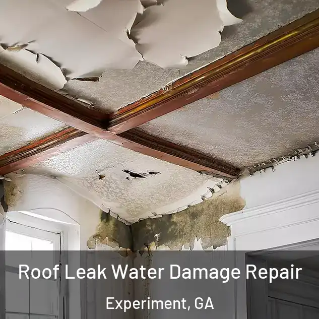  Roof Leak Water Damage Repair Experiment, GA